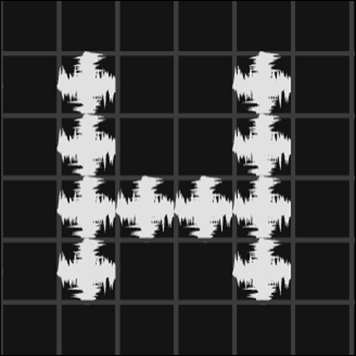 I made sure the cells would resize when you adjust browser width instead of move to the next line to preserve the intended design despite the rectangle grids.