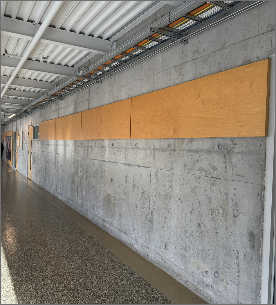 Image of surface outside of studio in J-wing