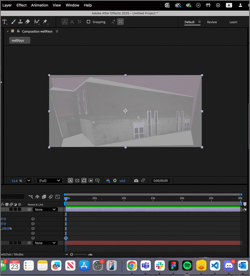 Creating main composition