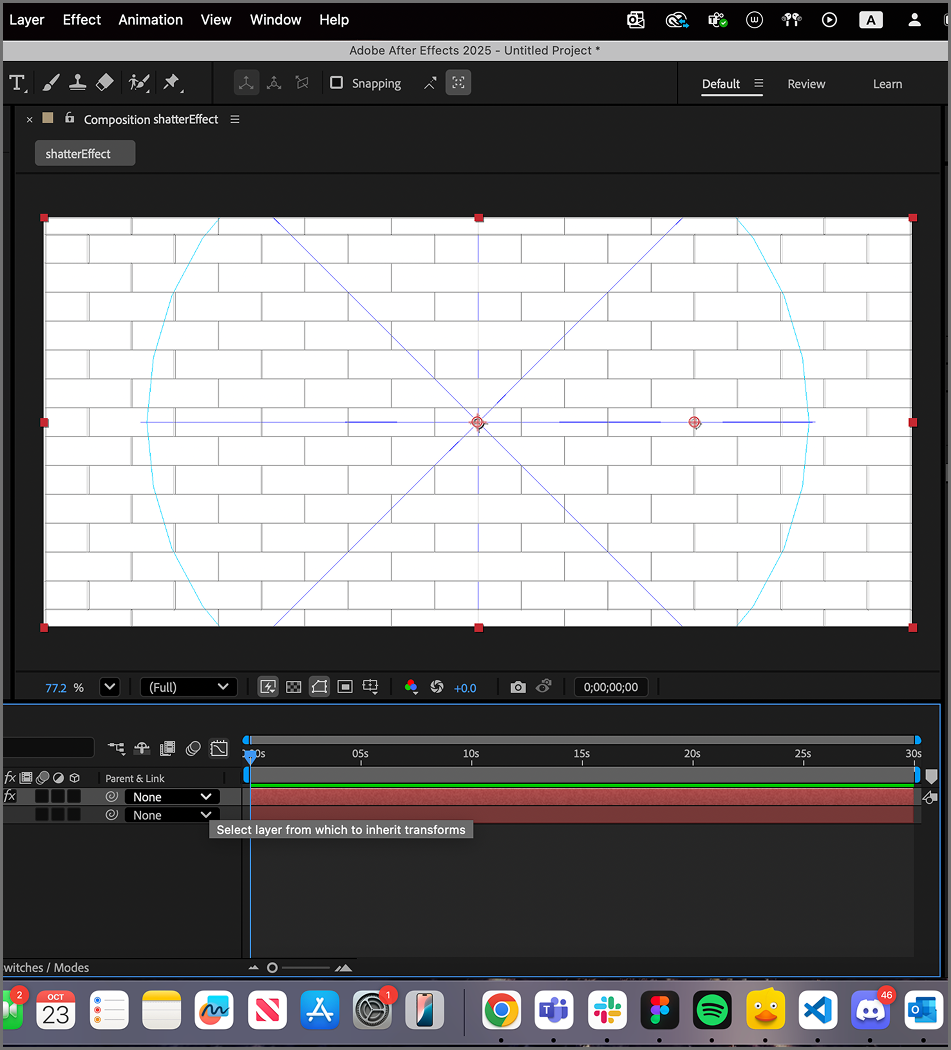 Experimenting with the shatter effect