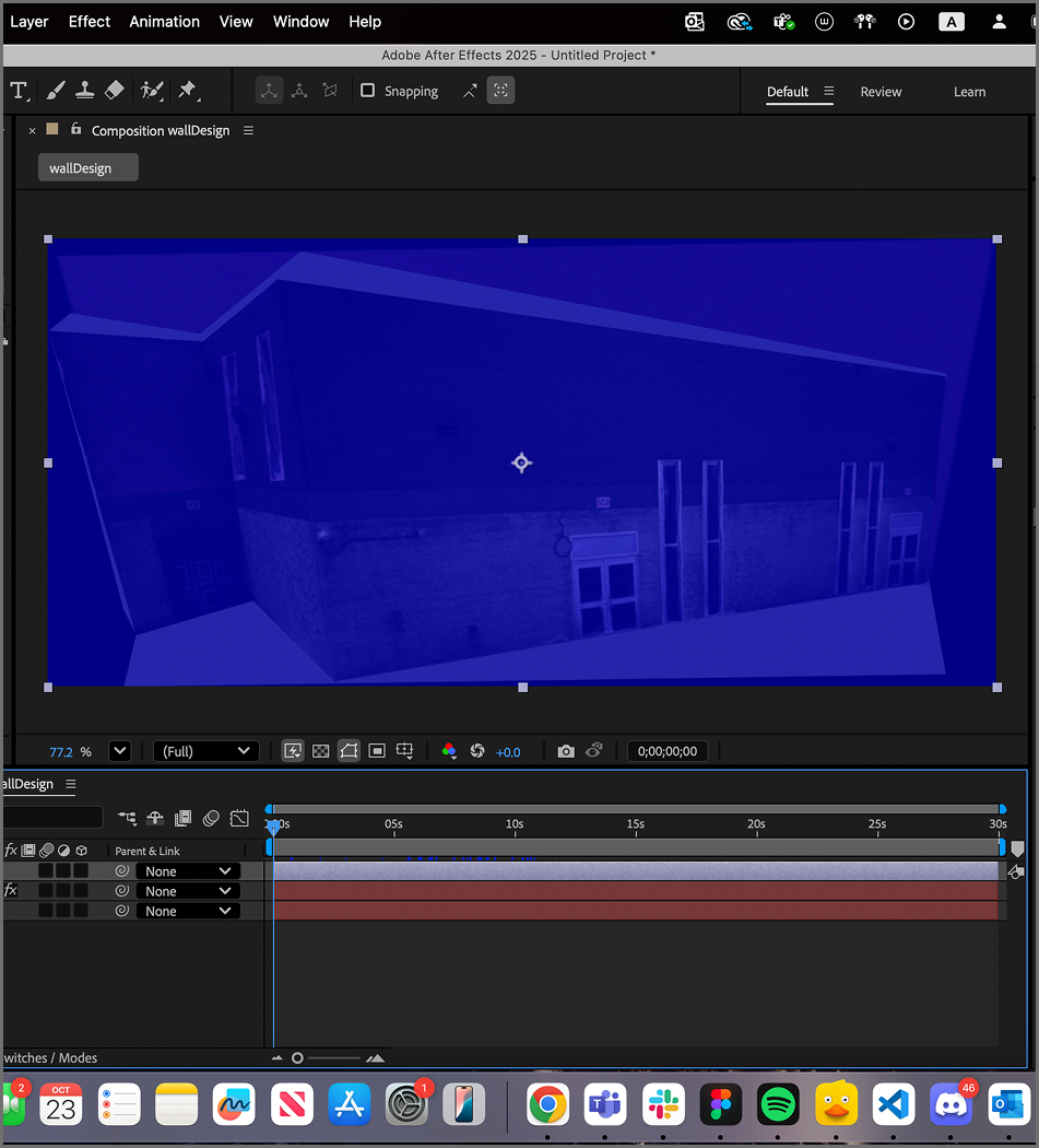 Starting to create the mask for the animation